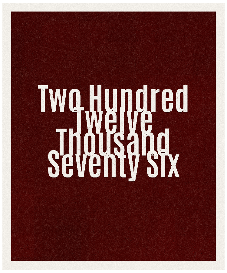 Count #212076