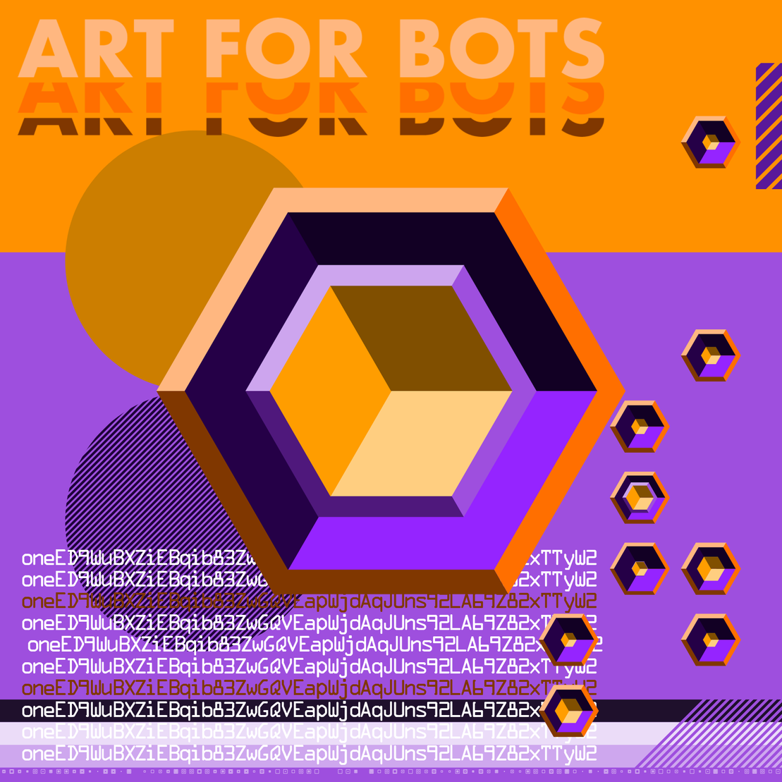 Hexagones - Art for Bots for Humans #6