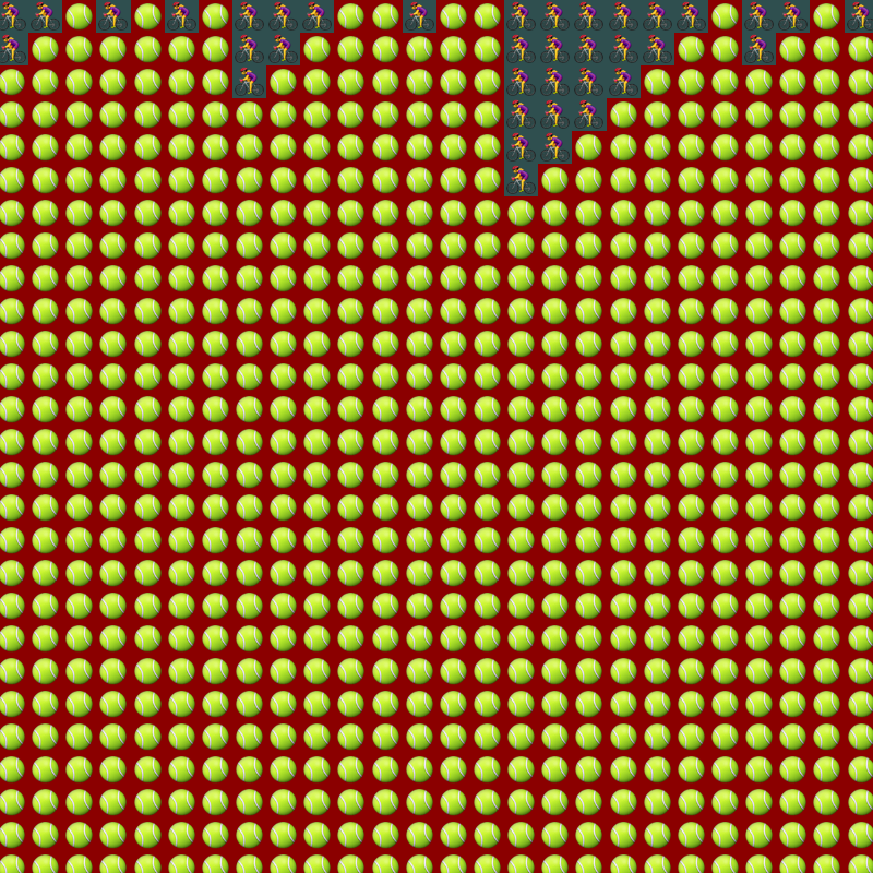 Elementary Cellular Emoji Automata #581