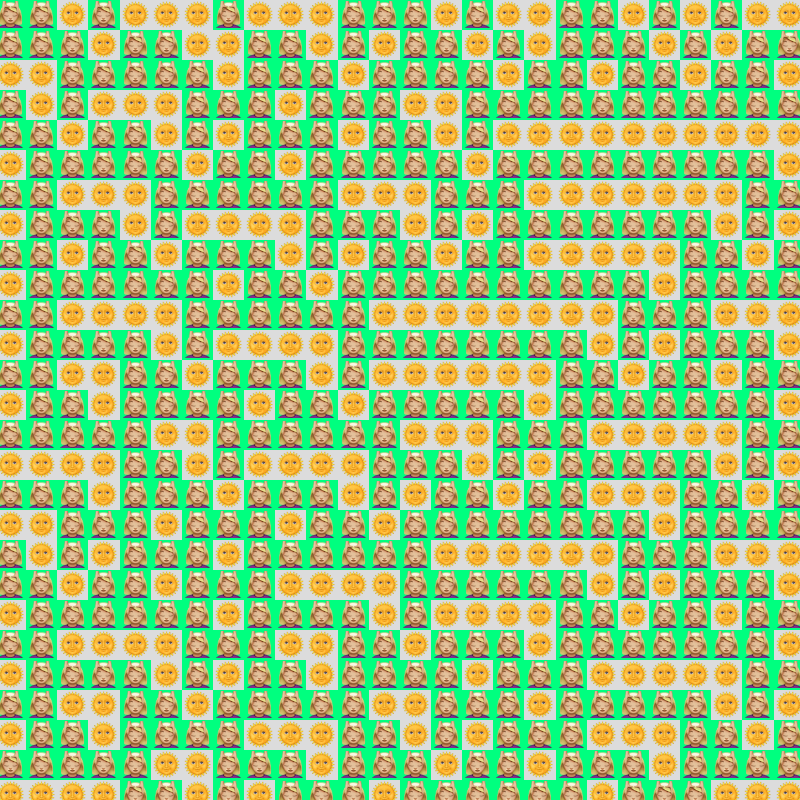 Elementary Cellular Emoji Automata #15