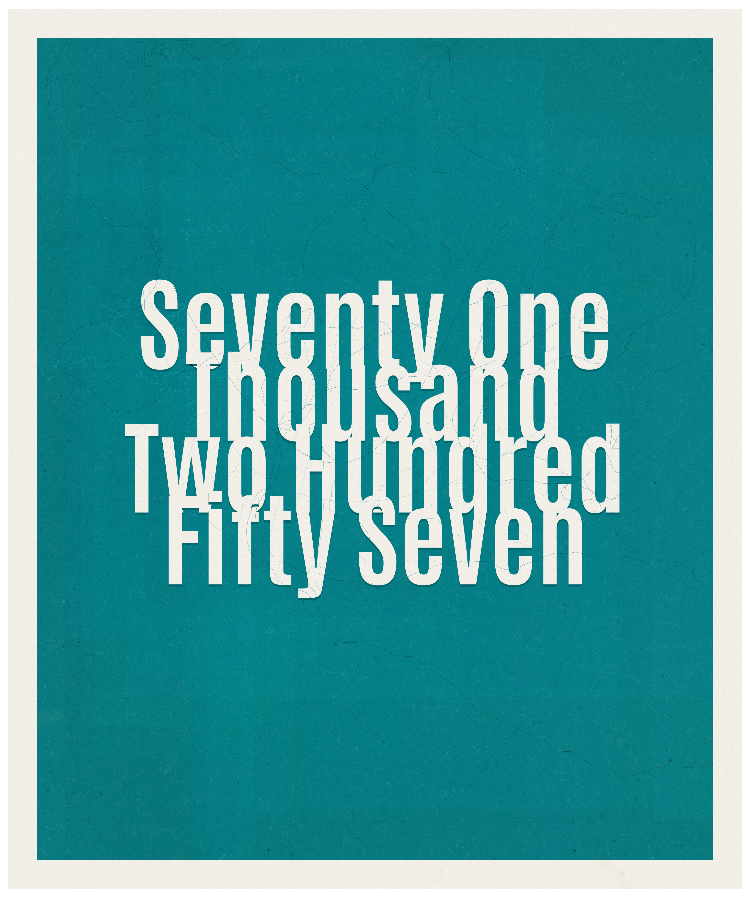 Count #71257