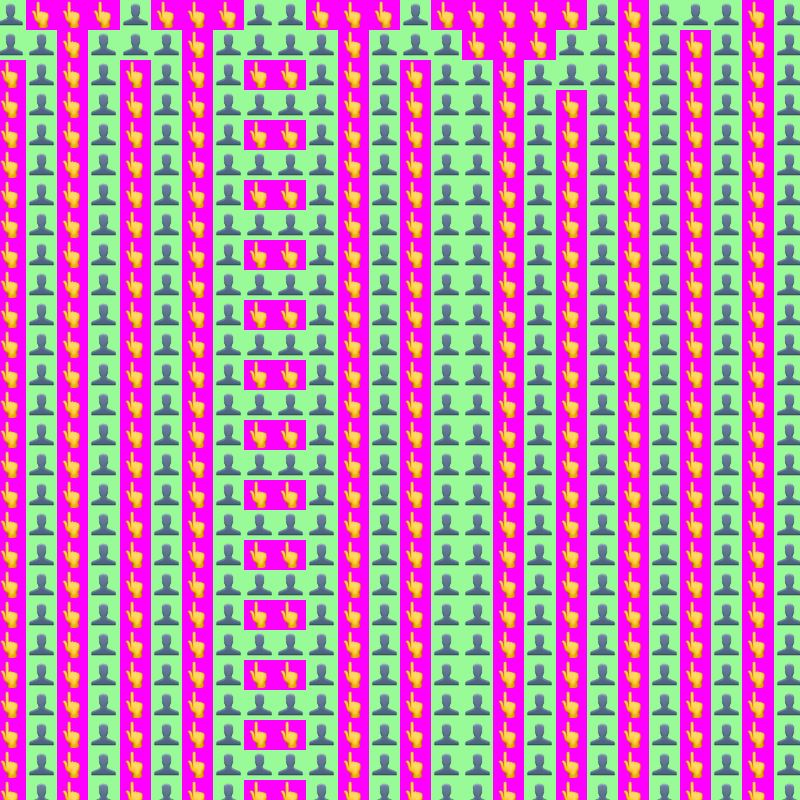 Elementary Cellular Emoji Automata #810