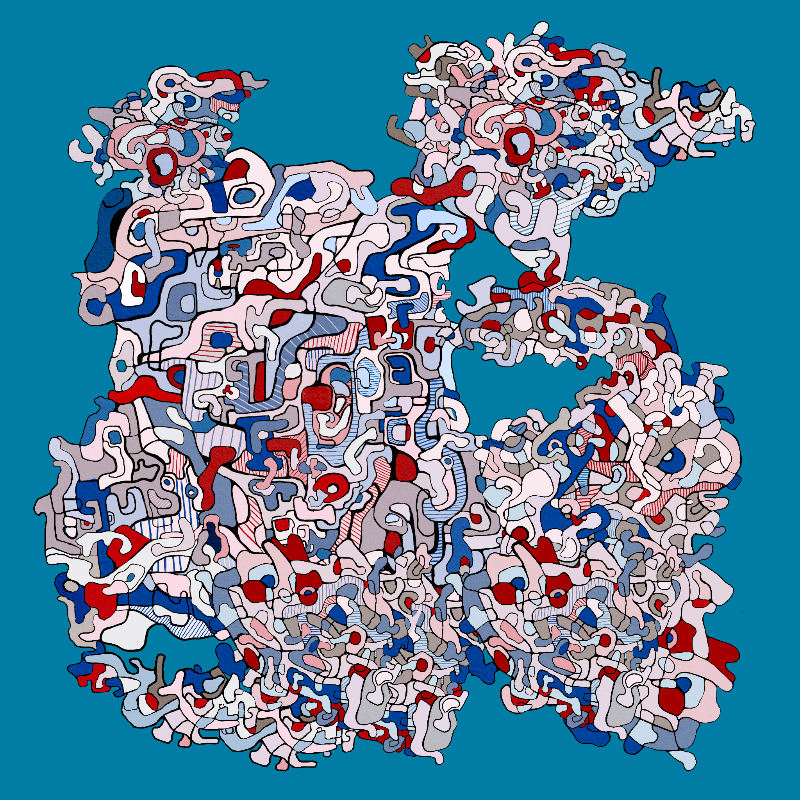 Swim in Dubuffet Thought #15