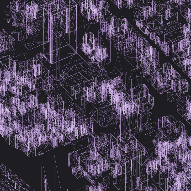 Wireframe City: Tokyo Shibuya #1