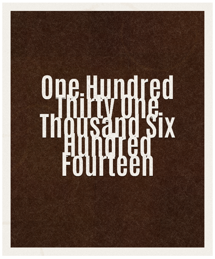 Count #131614