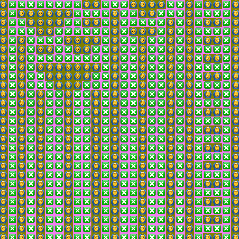 Elementary Cellular Emoji Automata #954