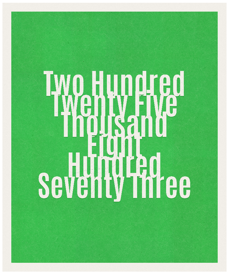 Count #225873