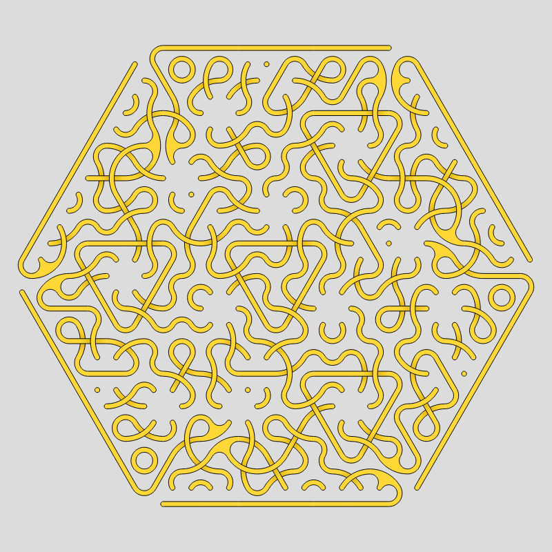 Truchet Threefold Symmetry #44