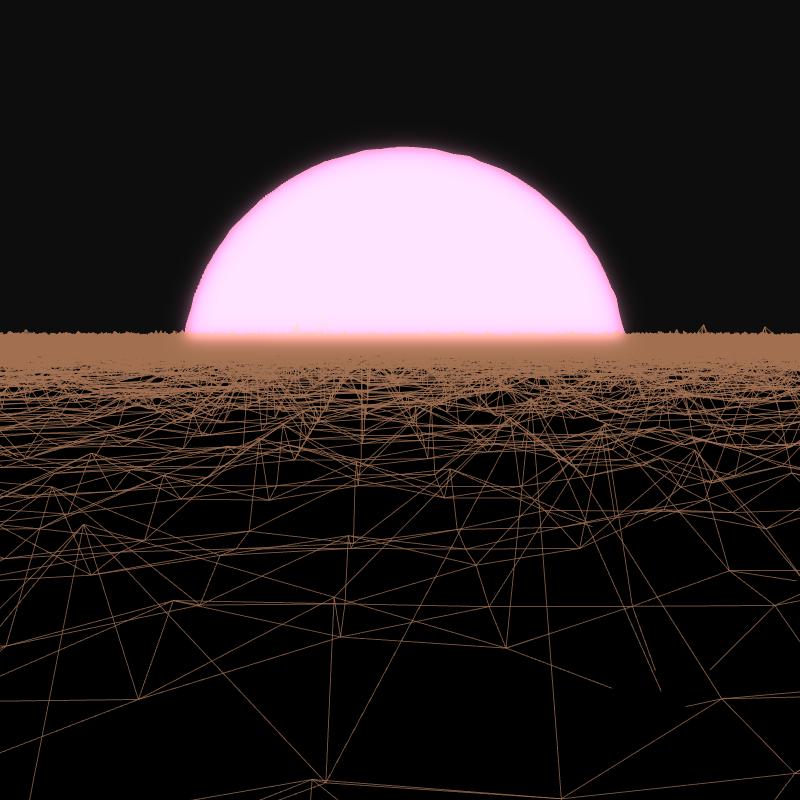 Generative Retrowave Field #67