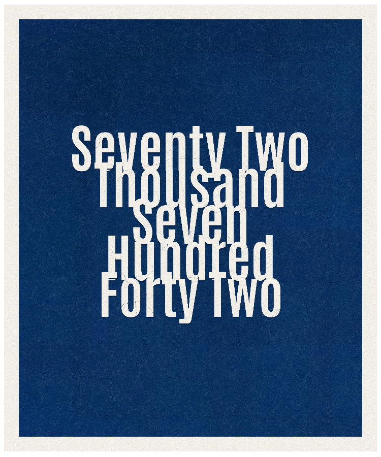 Count #72742