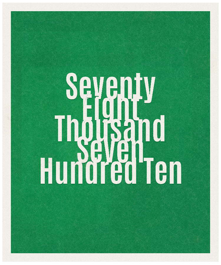 Count #78710