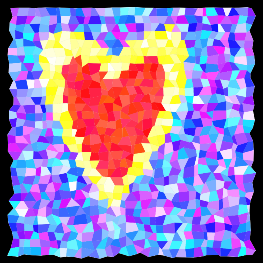 Heart mosaic #7