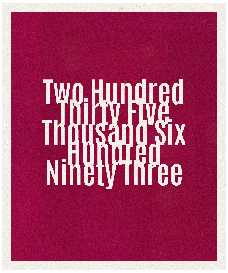 Count #235693