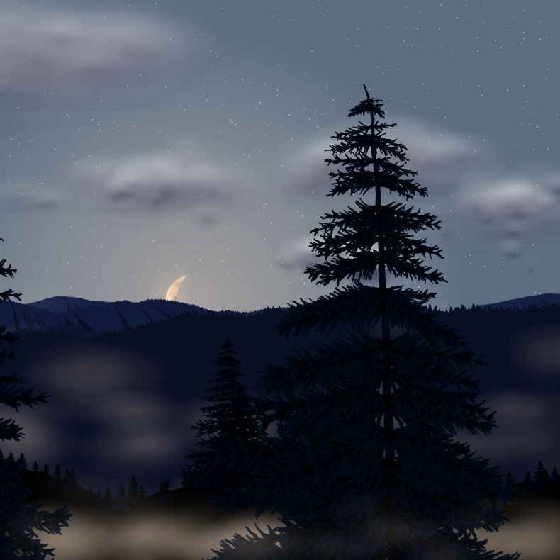 Moonlit Mountains #8