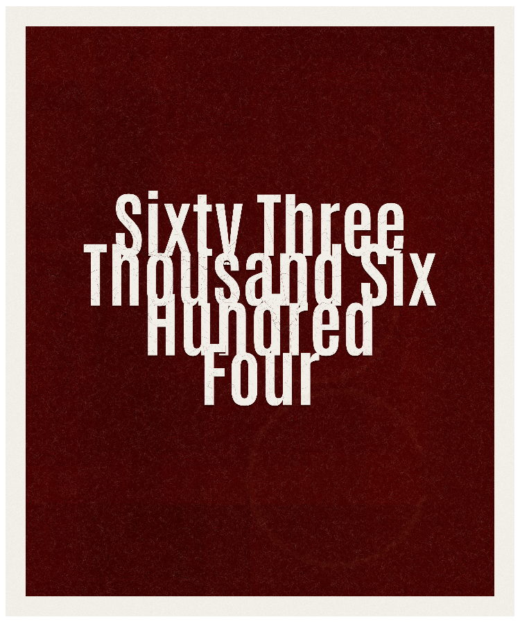 Count #63604