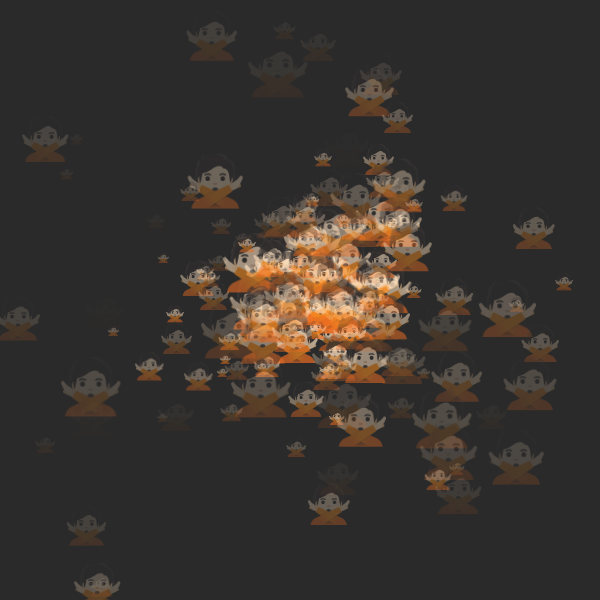 Emojies particle system