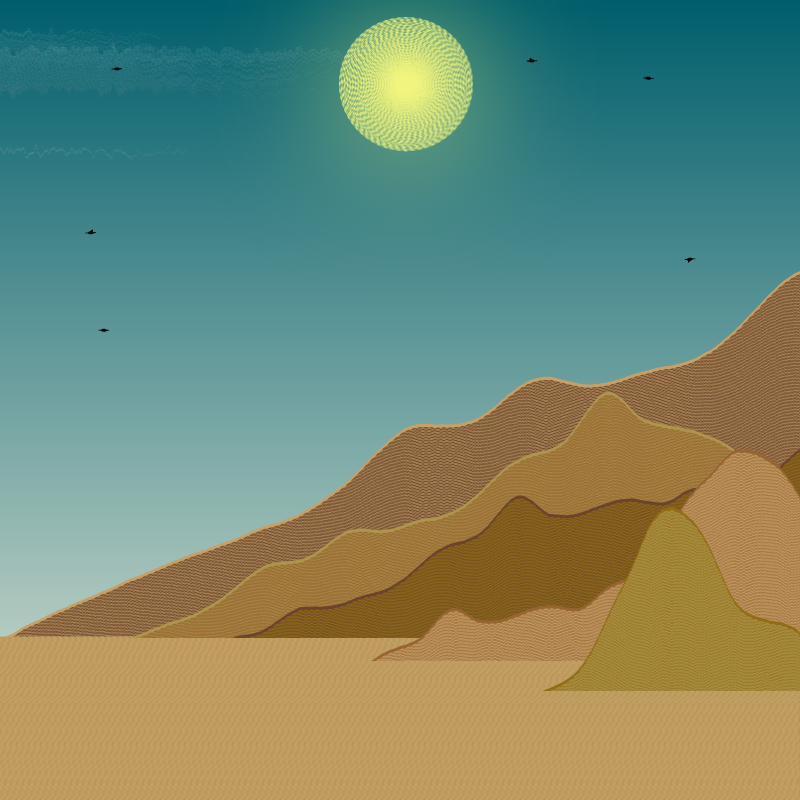 Painted Mountain Sunset #8