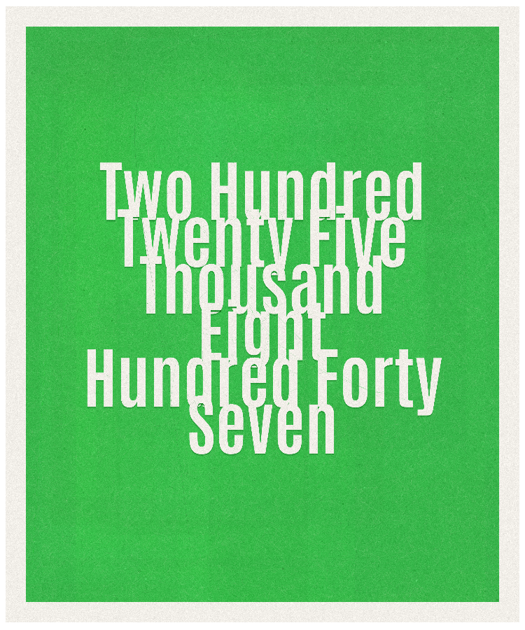 Count #225847