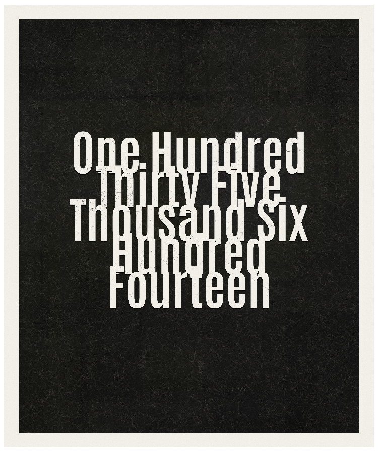 Count #135614