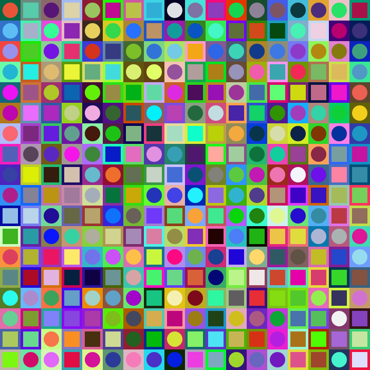 Square Dot Composition #115