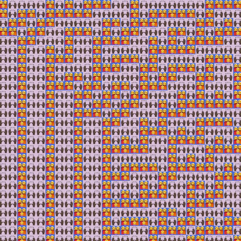 Elementary Cellular Emoji Automata #489