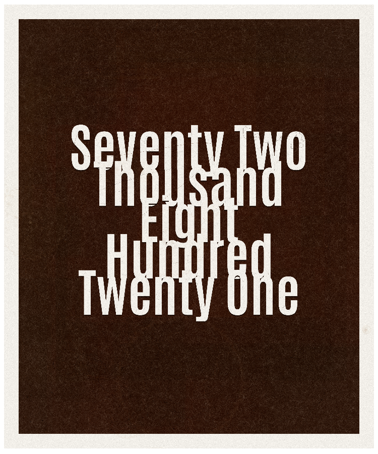 Count #72821