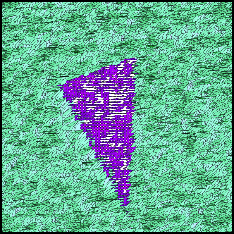 Flow Field Circles Triangle #52