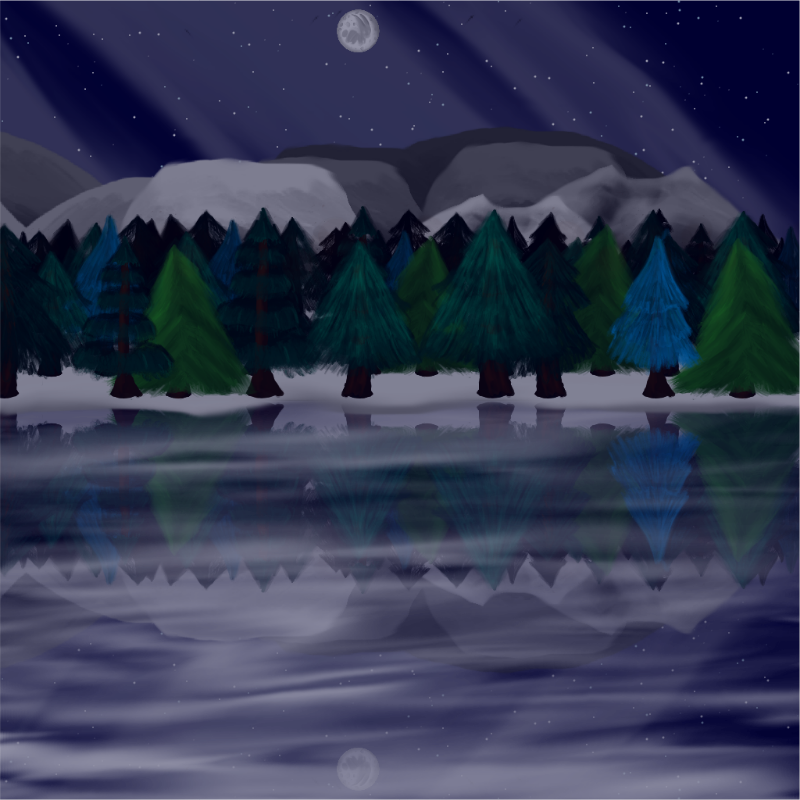 Moony Winter Lake #17