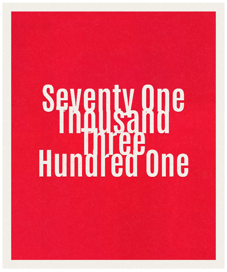 Count #71301
