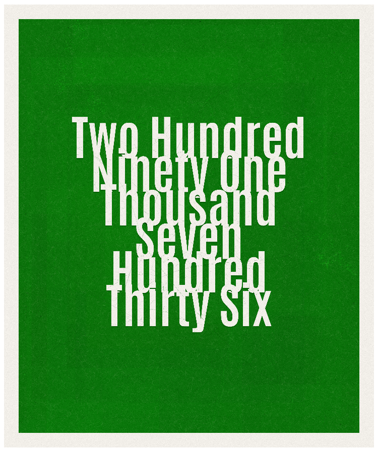 Count #291736