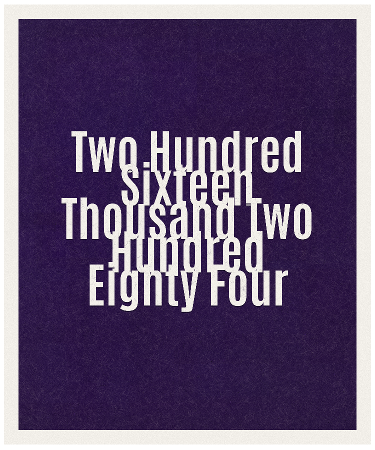 Count #216284