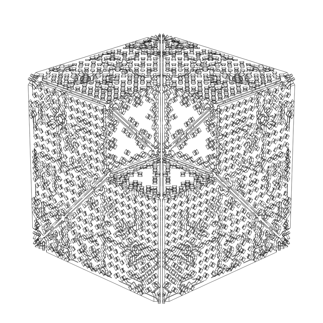 LL21 Alien Art Cube #199