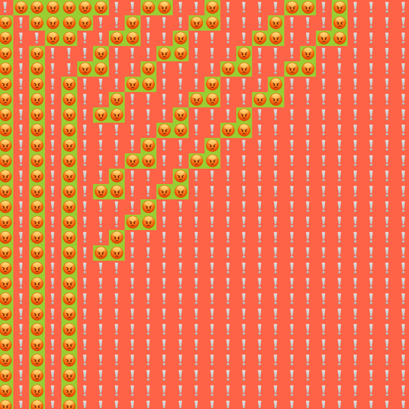 Elementary Cellular Emoji Automata #805