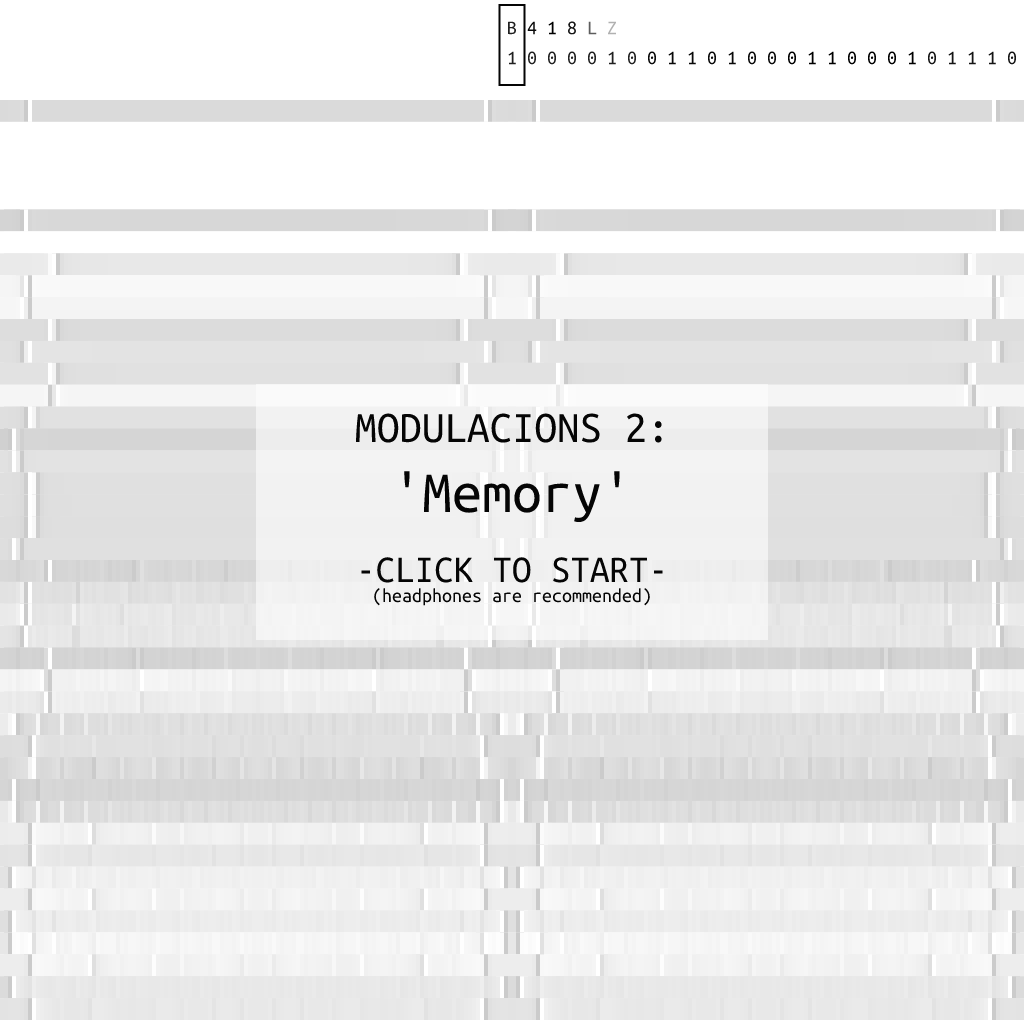 Modulacions 2: 'Memory' (audio) #5