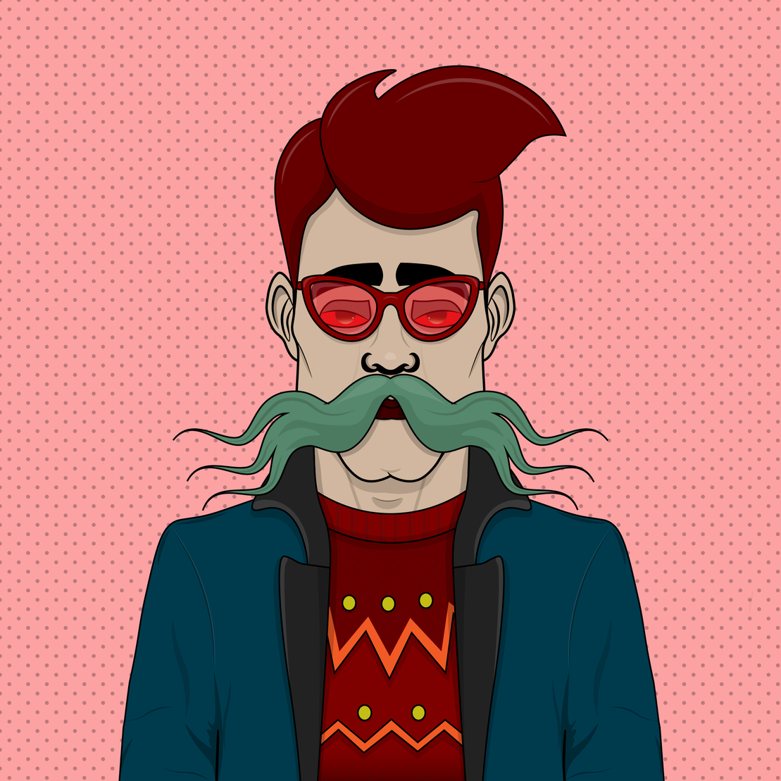 Mustachioed #40