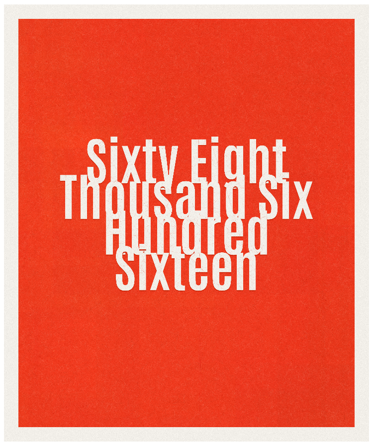 Count #68616