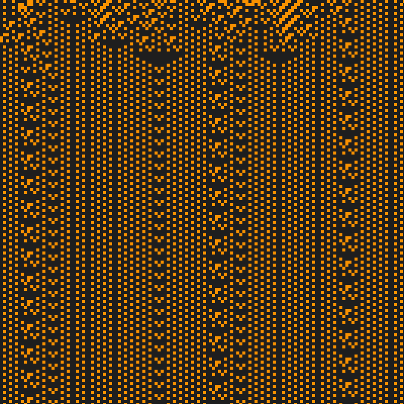 Colored Elementary Cellular Automaton #322