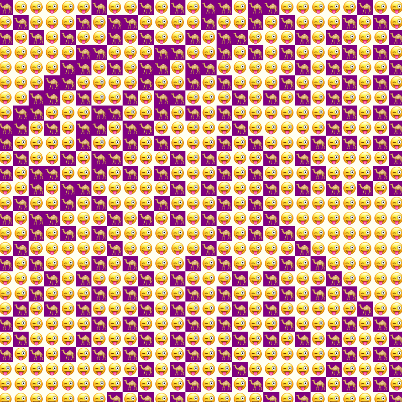 Elementary Cellular Emoji Automata #121