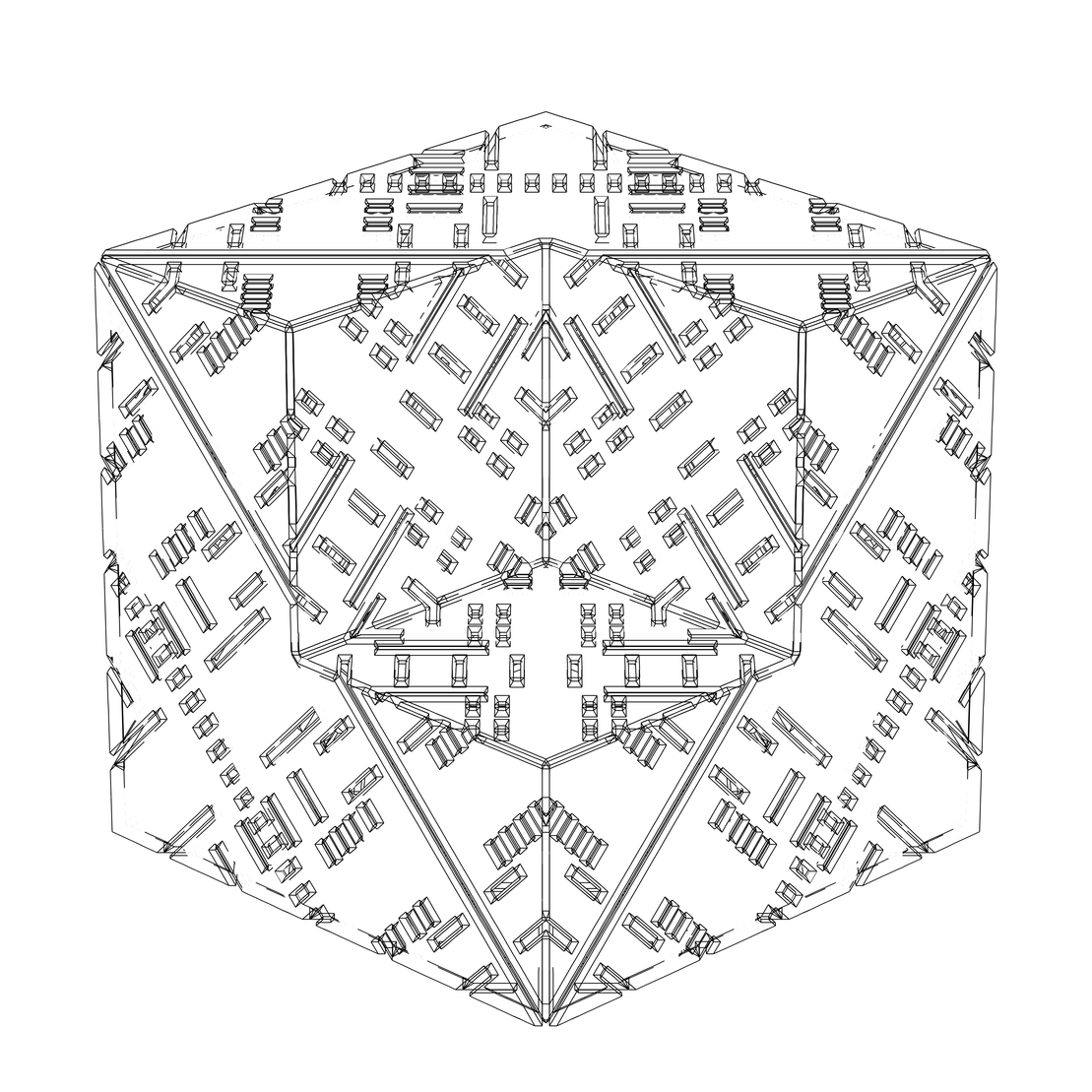 LL21 Alien Art Cube #140