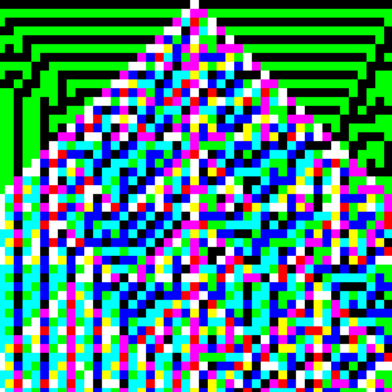 RGB Elementary Cellular Automaton #992