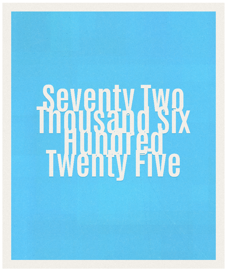 Count #72625