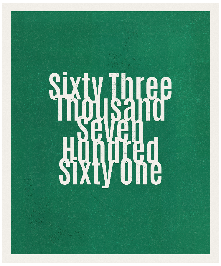 Count #63761