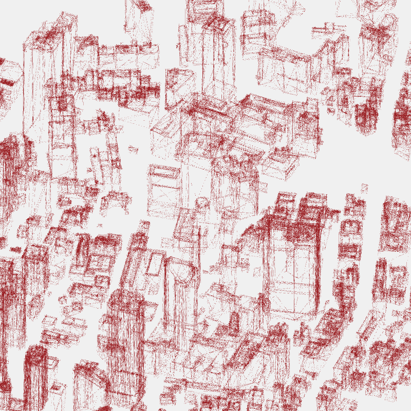 Algorithmic Drawing: Minato City Tokyo #78