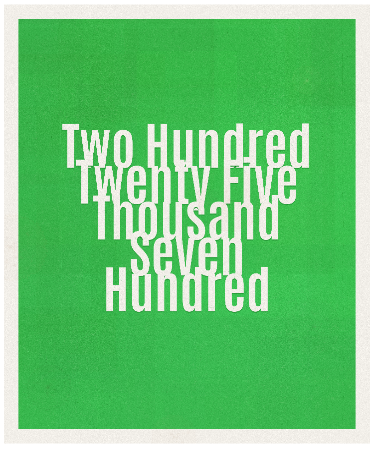 Count #225700