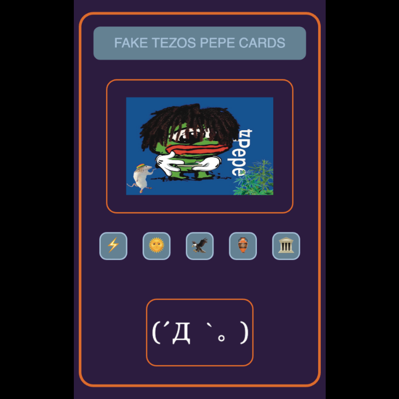 Fake Tezos Pepe Cards #6