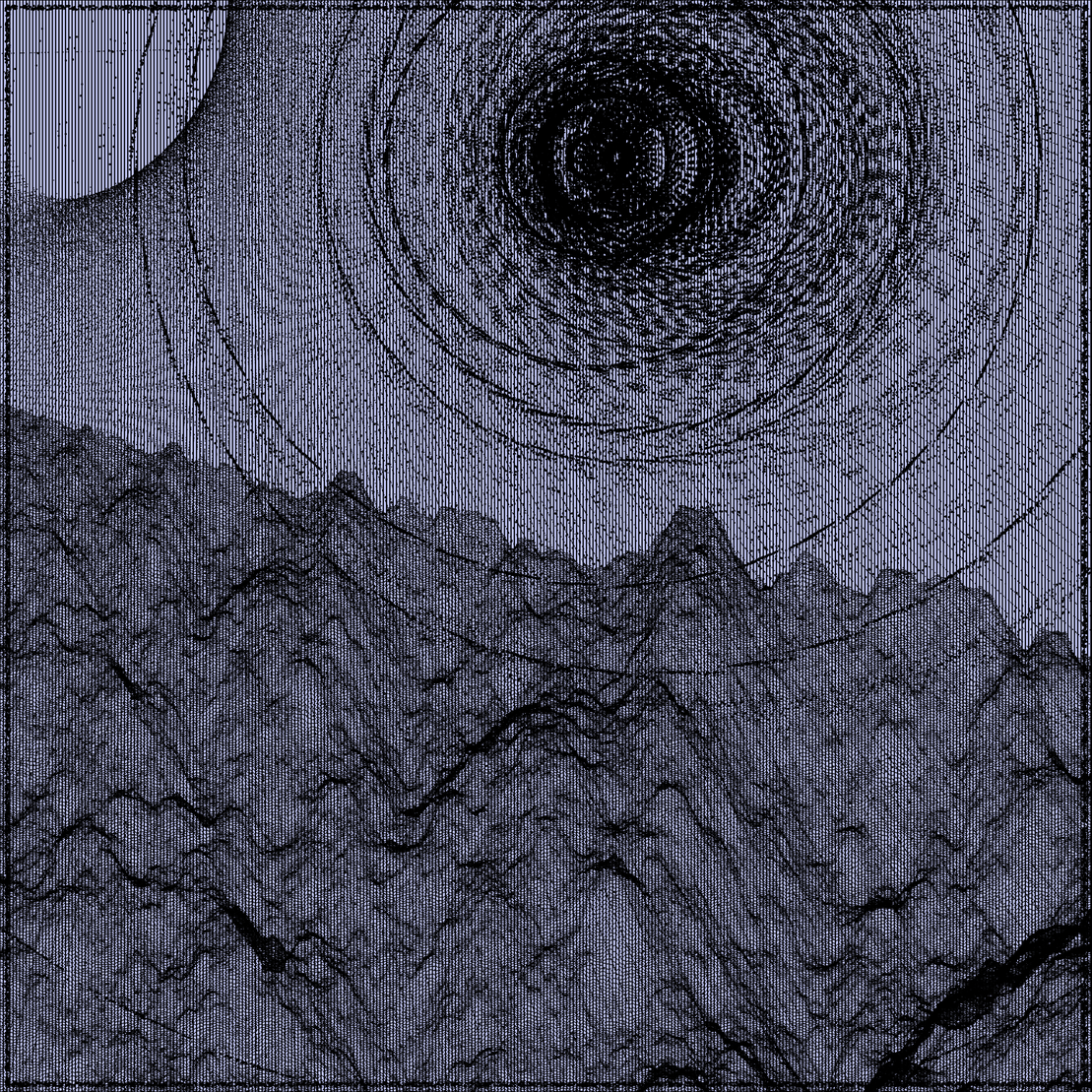 Surreal classic generative landscape #33