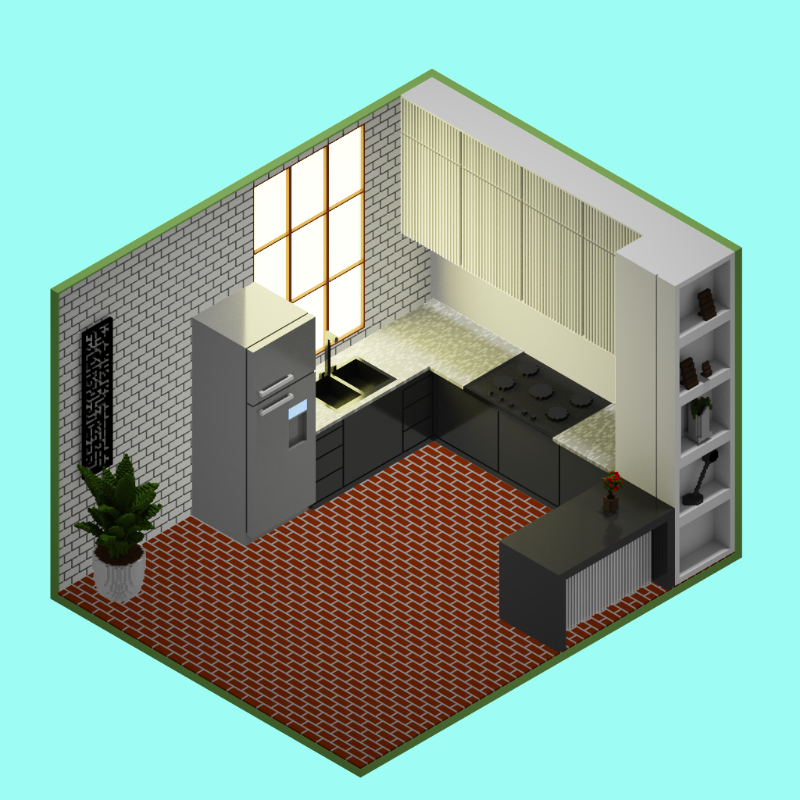 Isometric kitchen #43