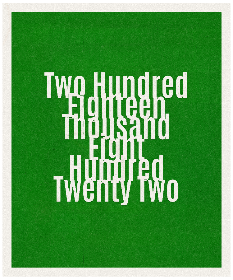 Count #218822