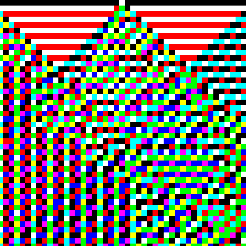 RGB Elementary Cellular Automaton #539