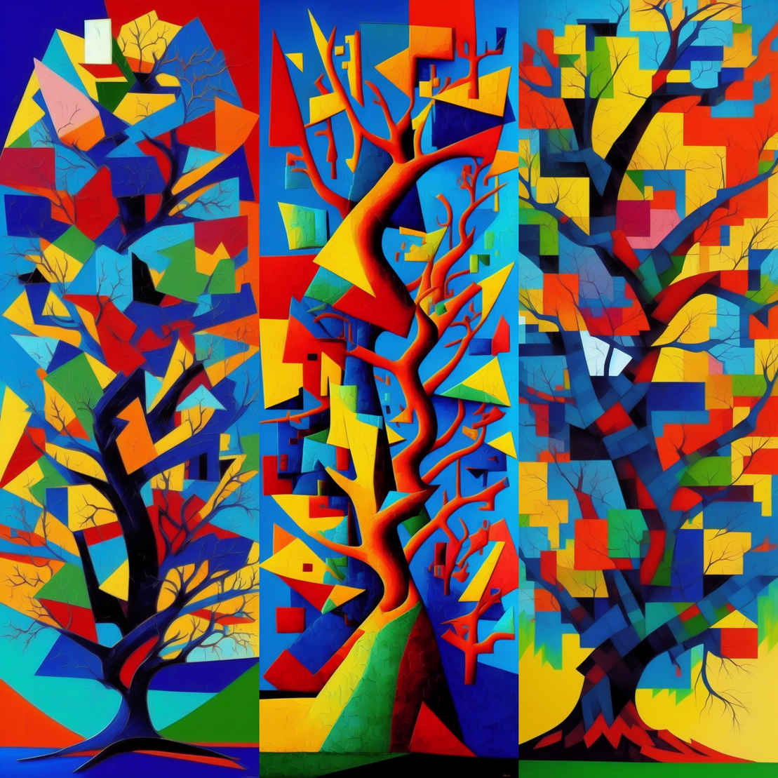 Cubism Trees #4